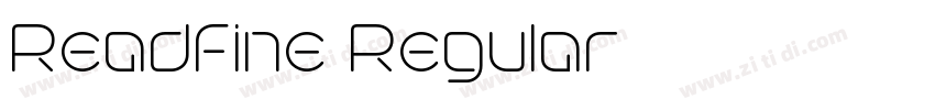 Readfine Regular字体转换 Readfine Regular字体转换